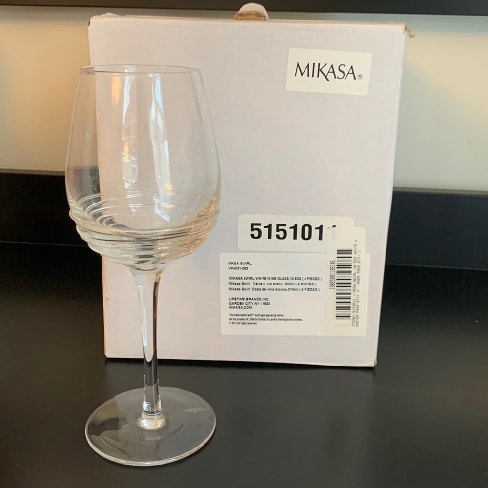 Mikasa Swirl Wine Glasses